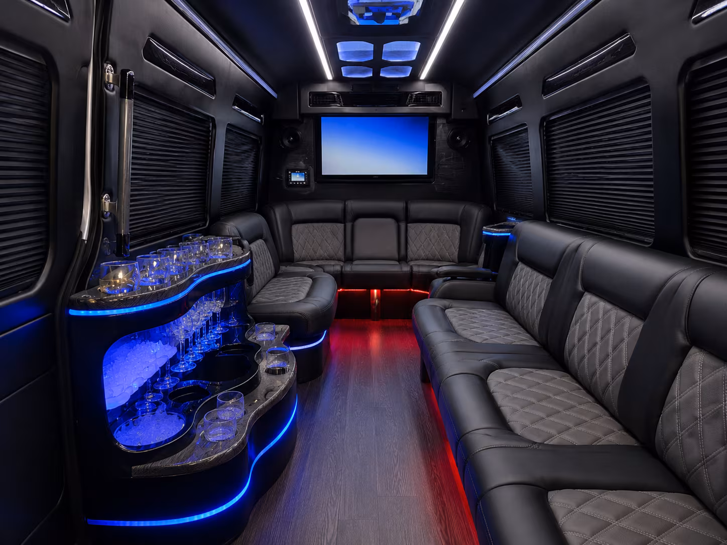 Chula Vista Airport Shuttle & Transportation onboard seating