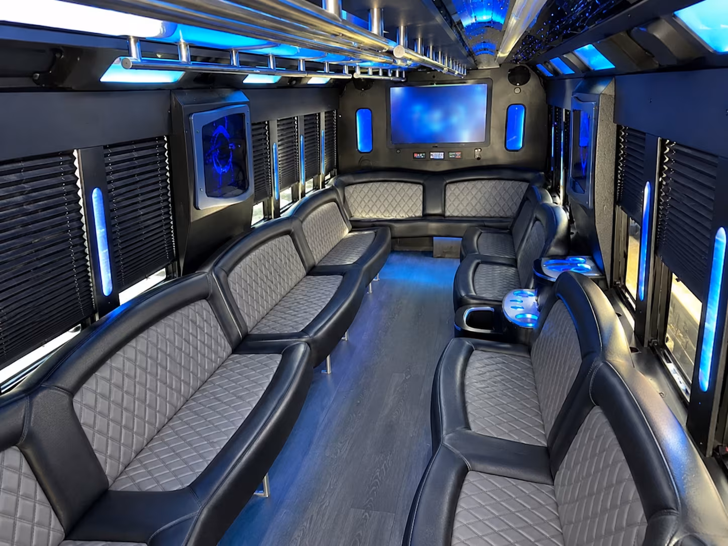Chula Vista Birthday, Sweet 16, & Quinceañera Transportation party bus exterior