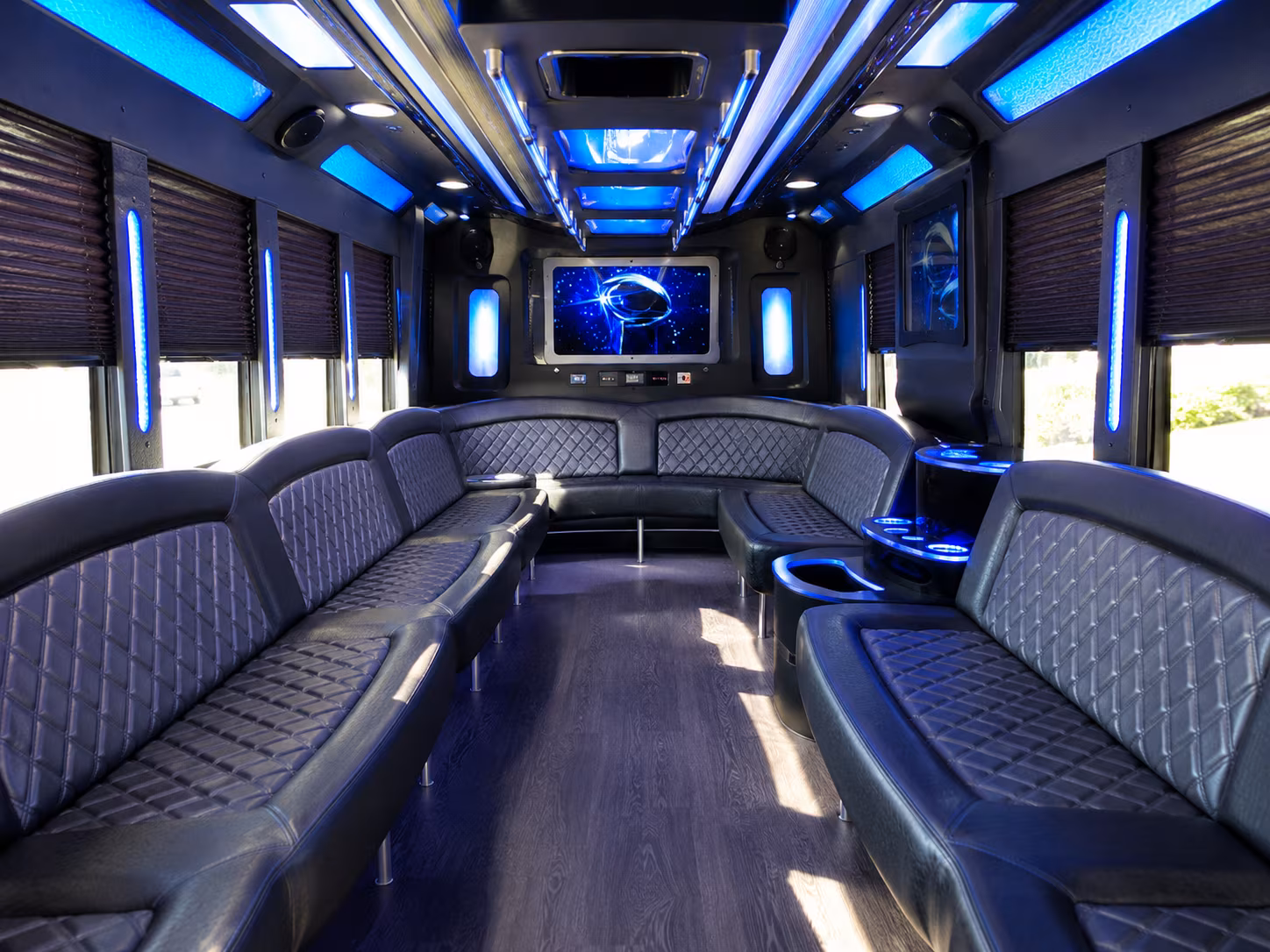 Chula Vista Private Event Transportation party bus exterior