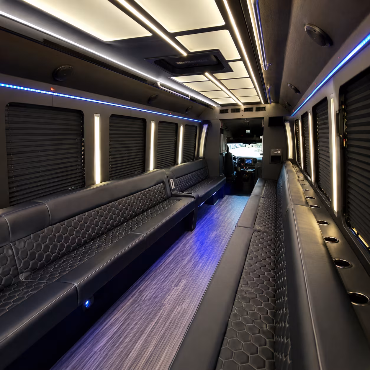 Chula Vista Private Event Transportation party bus exterior