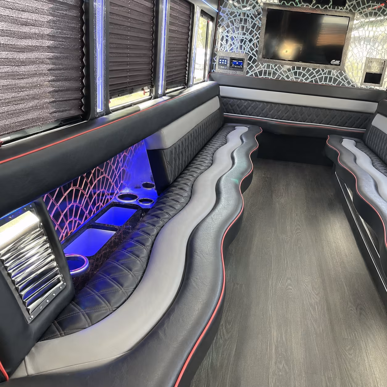 Chula Vista Prom & Homecoming Transportation party bus exterior