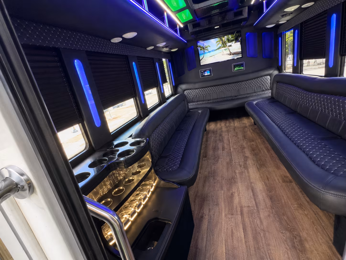 Chula Vista Prom & Homecoming Transportation party bus exterior