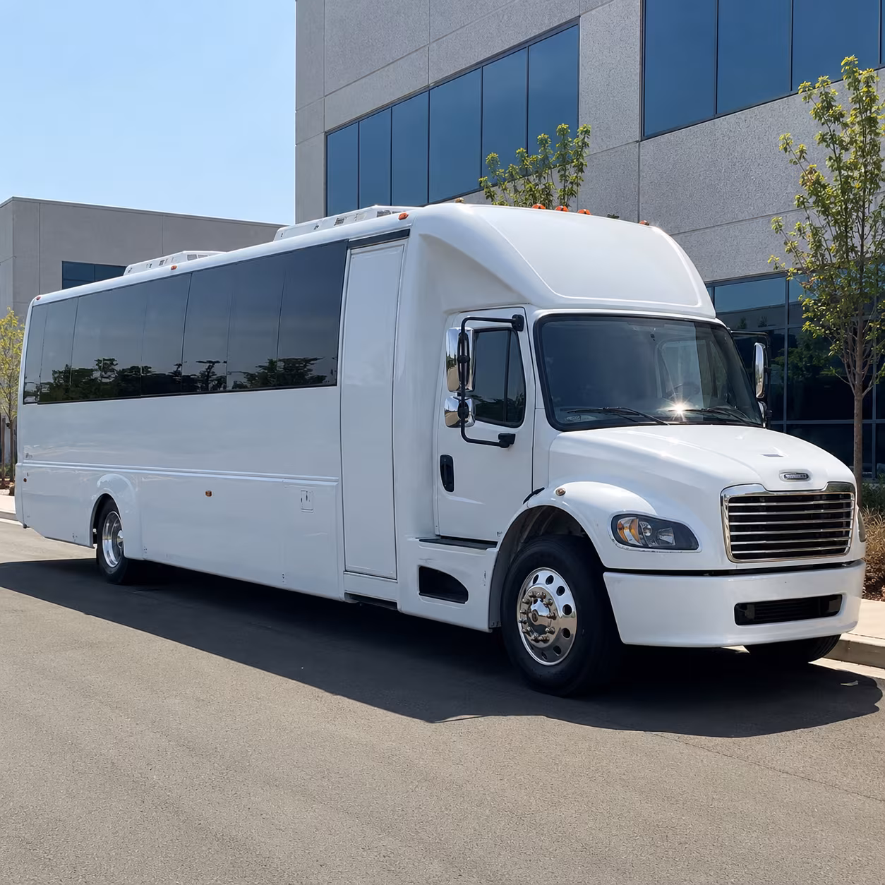 Chula Vista Wedding Transportation party bus exterior