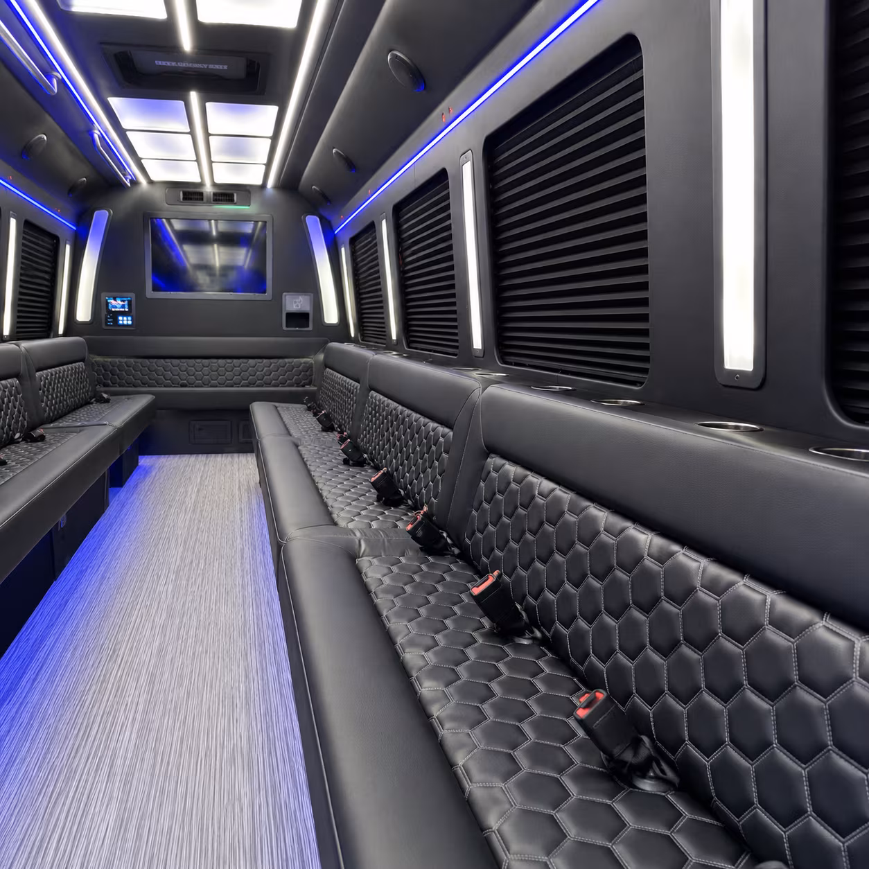 Chula Vista Winery Tour & Pub Crawl Transportation party bus interior