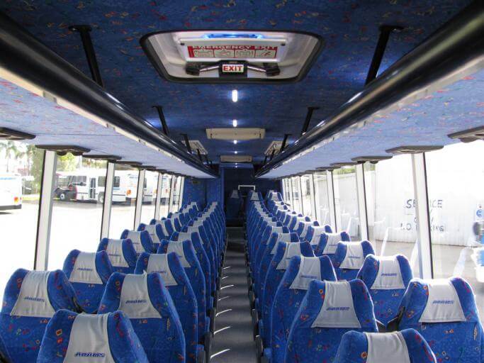 Indio 56 Passenger Charter Bus Interior