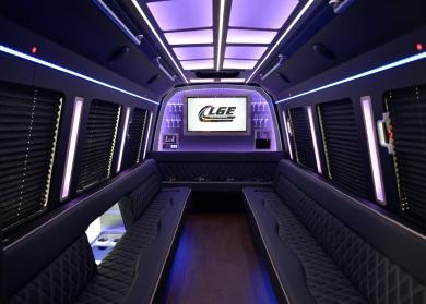 Santee 18 Passenger Limo Bus Interior