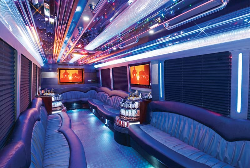 Vista 20 Passenger Party Bus Interior