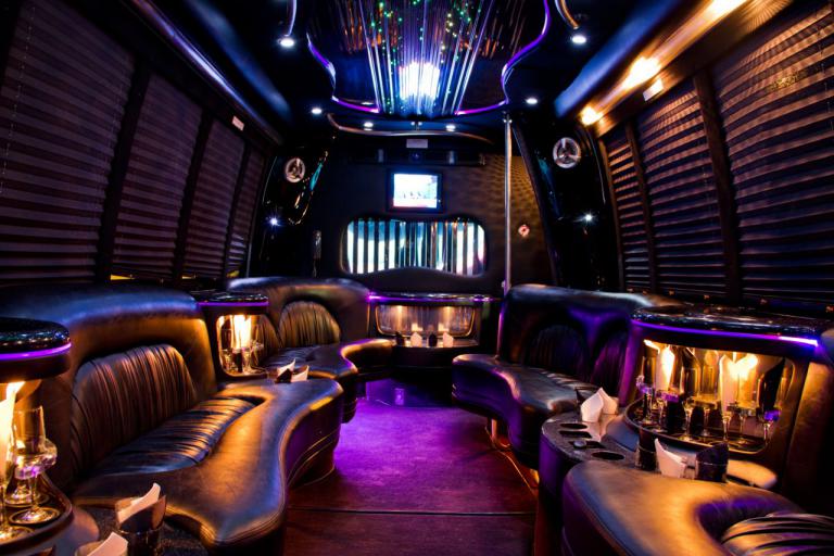 Indio 22 Passenger Party Bus Interior