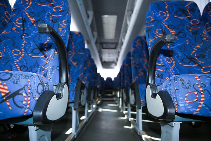 Vista 47-56 Passenger Charter Buses Interior