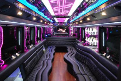Oceanside 50 Passenger Party Bus Interior